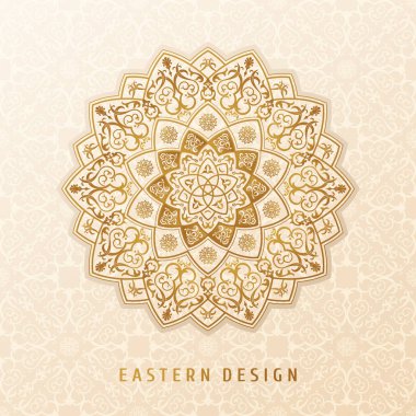 Ethnic vector pattern mandala design for invitations, cards, labels. Round logo and label template. Luxury floral woven clipart