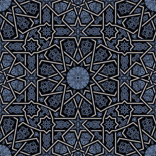 Seamless islamic Moroccan pattern. Arabic geometric ornament