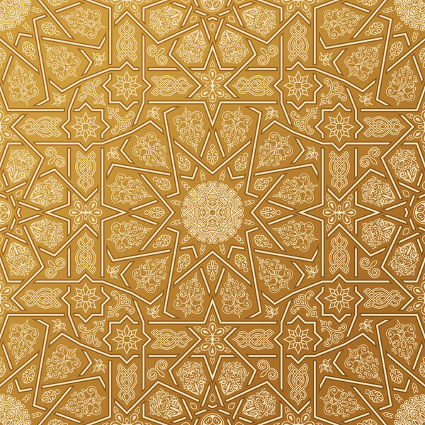 Seamless islamic Moroccan pattern. Arabic geometric ornament