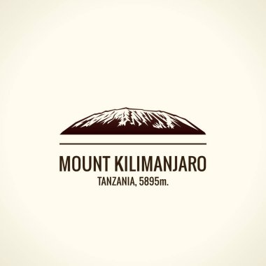Dağ turistik vektör logosu. Amblem Mount açık havada maceralarını. Dünya en yüksek Dağları'nın simgesi