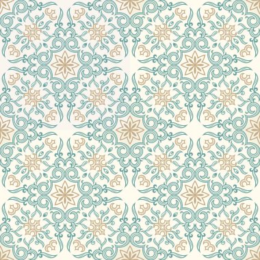 Vektör sanat süsleme ile seamless altın modeli. Vintage öğeler için Victoria tarzı tasarım