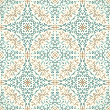 Vektör sanat süsleme ile seamless altın modeli. Vintage öğeler için Victoria tarzı tasarım