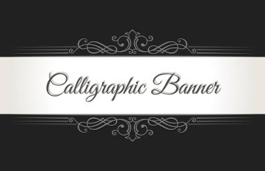 Kaligrafi Restoran Menü. Vintage süs vektör kitap şablonu. Retro tebrik kartı kenarlık, düğün davetiye tasarımı, metin için yerleştirme