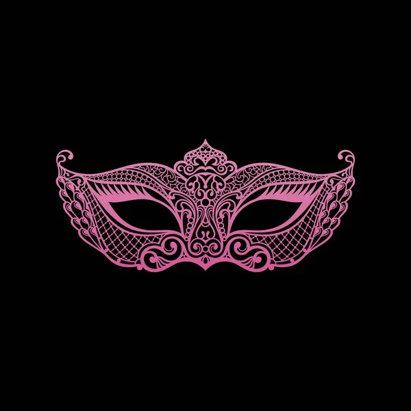 Mooie masker van kant. Mardi Gras vector achtergrond — Stockvector