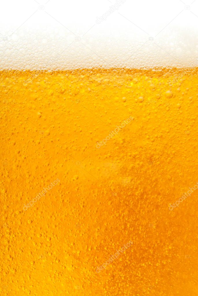 Fresh Beer Close-up Background
