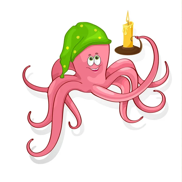 Leuk vectorillustratie van een octopus. Stockvector