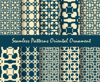 oryantal motifi soyut vektör arka plan