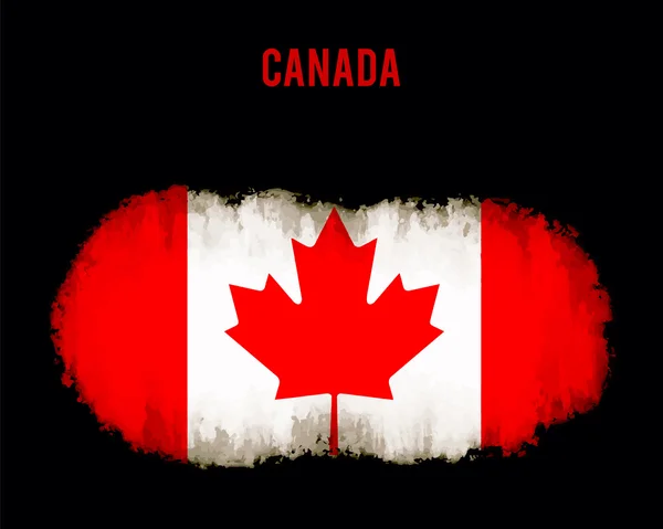 Grunge-Flagge Kanadas — Stockvektor
