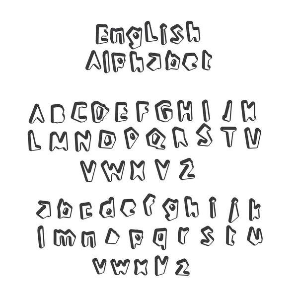 Vecteur alphabet anglais — Image vectorielle