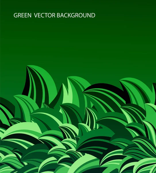 Folhas verdes vetor abstrato —  Vetores de Stock