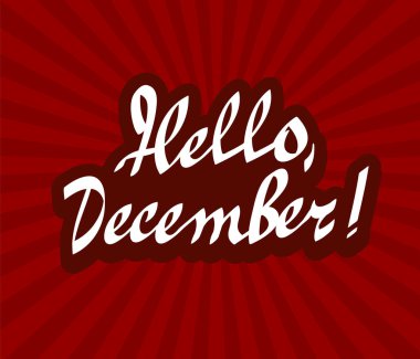 Merhaba Aralık el hat çekilmiş