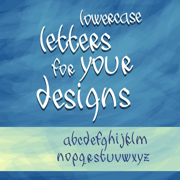 Lowercase letters vector — Stock Vector