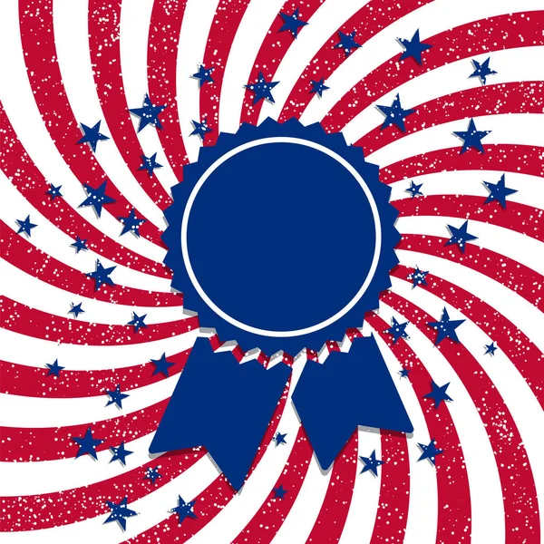 Amerikan lippu tyyli merkki — vektorikuva