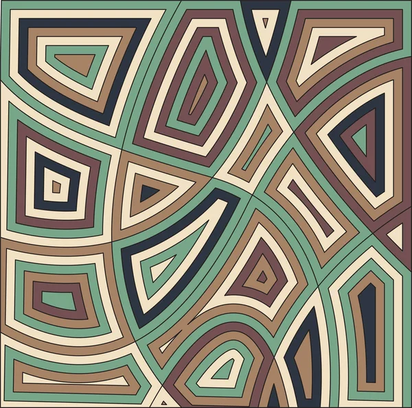 Projeto de fundo de motivo africano. Ilustração vetorial. Abstrato decorativo verde cor marrom pano de fundo . — Vetor de Stock