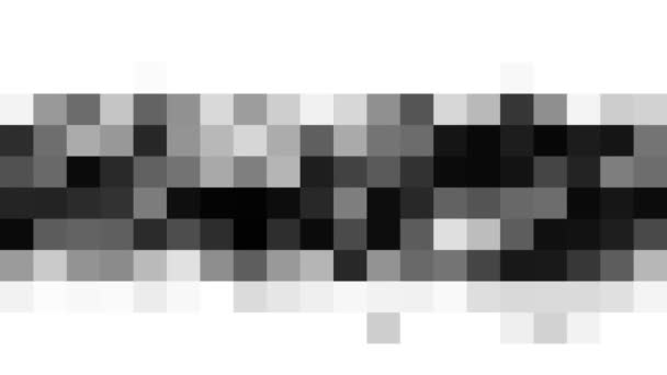 Carrés aspect aléatoire. Transformation d'écran. Mosaic quad minimal simple fond de motif abstrait. Vidéo de mouvement d'introduction ou d'outro 