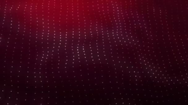 Twinkle playing bright dots on dark red background — Stock Video