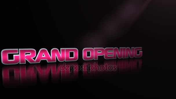 Grande ouverture à venir bientôt publicité promotionnelle texte pour les grands événements saisonniers ou de vacances ventes et rabais séquences HD .