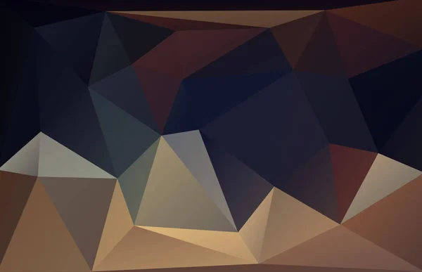 Niedriger polygonaler dunkler Pastellhintergrund. Vektorillustration. — Stockvektor