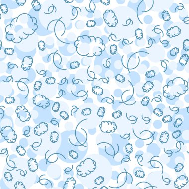 Karikatür çizgi ve cennet dekoratif arka plan. Clo