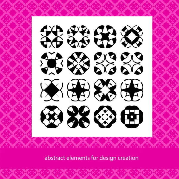 Anzüge für Branding-Logo oder Muster. abstrakte Elemente für desig — Stockvektor
