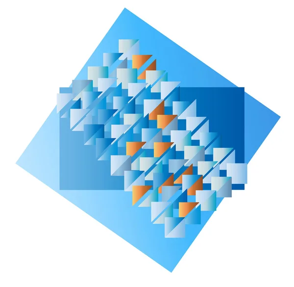 Triangolo blu colore astratto sfondo. Illustrazione vettoriale . — Vettoriale Stock