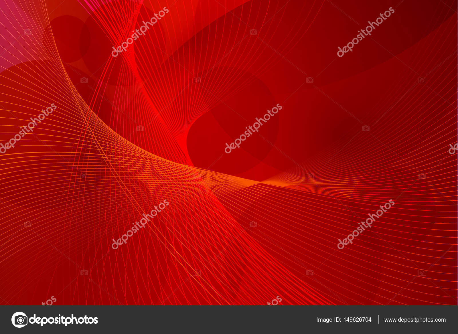 Red vector background wave lines Stock Vector by ©antkevyv 149626704