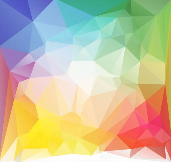 Square low poly vector background multicolored — Stock Vector