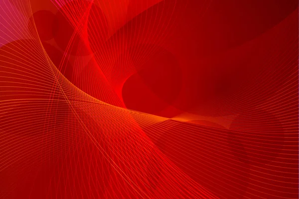 Lignes d'onde de fond vectoriel rouge — Image vectorielle