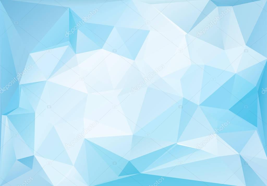 frozen ice low-poly background