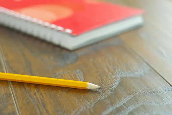 Yellow pencil stationary reminder — Stock fotografie