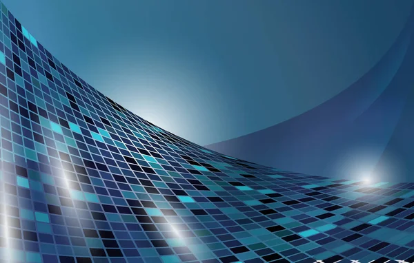 水平の未来の青いベクトルの背景 — ストックベクタ