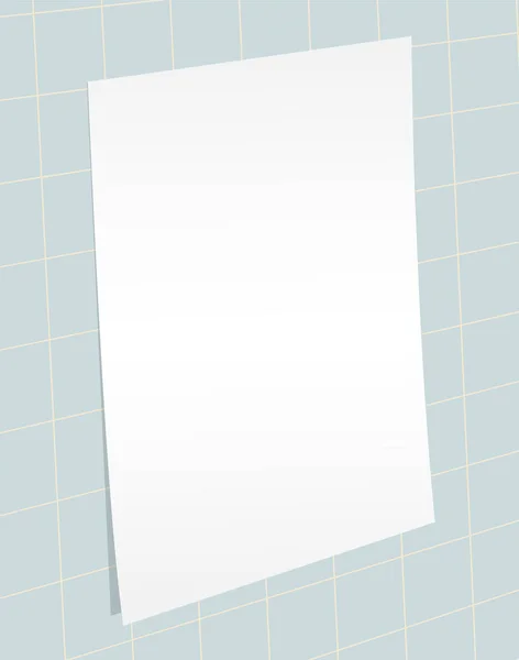 Blank paper template vector — Stock Vector