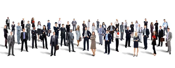 Skupina lidí, podnikání. Izolované na bílém pozadí — Stock fotografie