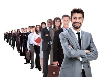 büyük bir grup işadamı
