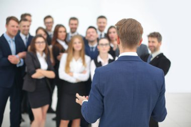 Genel işletme, yönetim, bağlantı ve insanlar kavramı. Otobüs