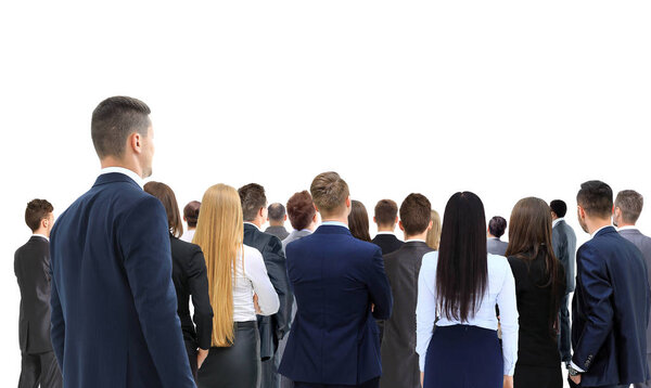 Большая группа бизнесменов
