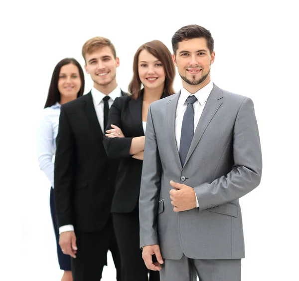 Grupo de empresarios en el lugar de trabajo — Foto de Stock