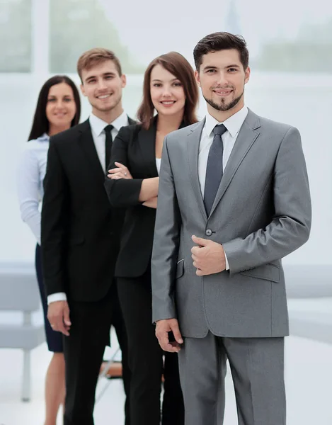 Group of business people at workplace — Stock Photo, Image