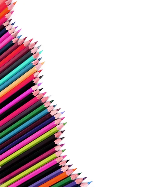 Özel renk üzerine beyaz izole kalem — Stok fotoğraf