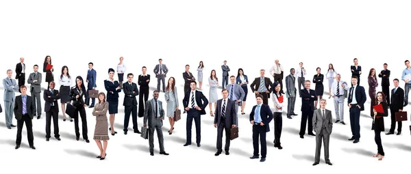 Gran grupo de personas de cuerpo entero aisladas en blanco — Foto de Stock