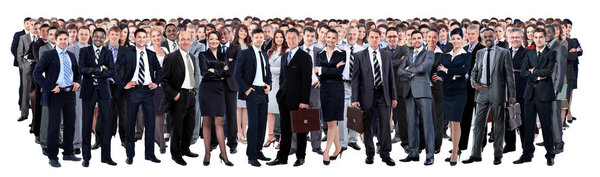 Young attractive business people - the elite business team