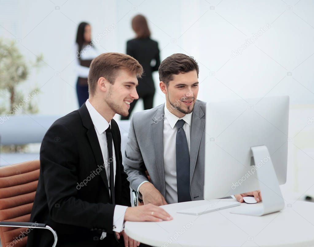 Successful business team at the workplace
