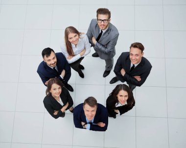 iş adamları bir grup Üstten Görünüm