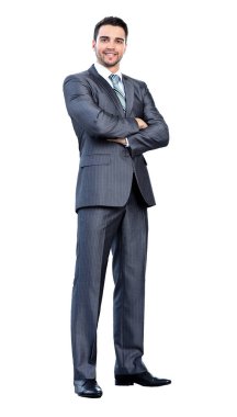 Beyaz üzerine izole iş adamı