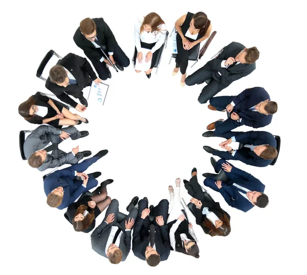 Reunión de equipo empresarial Concepto de estrategia de lluvia de ideas — Foto de Stock