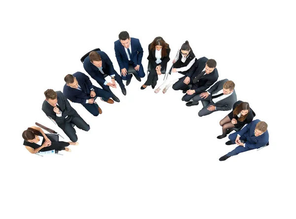 Reunión de equipo empresarial Concepto de estrategia de lluvia de ideas — Foto de Stock