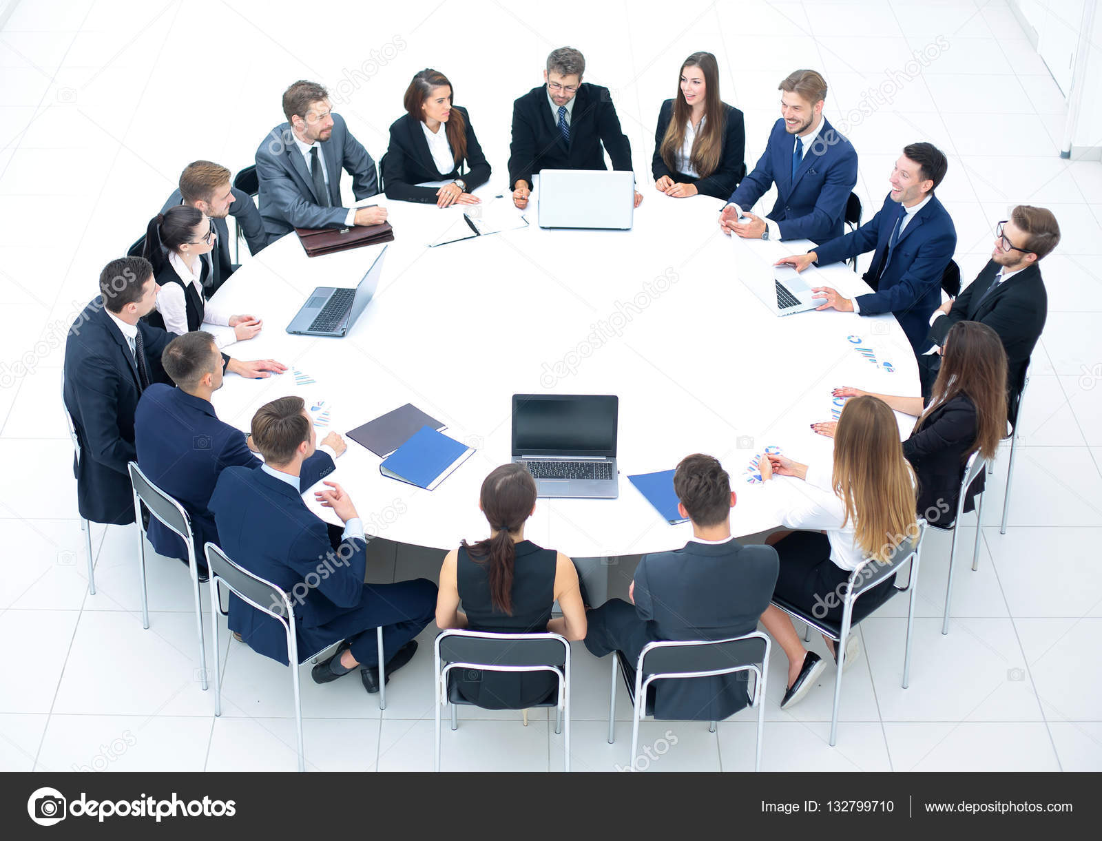Business conference. Business meeting. Business people in formal Stock