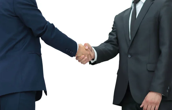 Concept of development cooperation - handshake of business partn — Stock Photo, Image