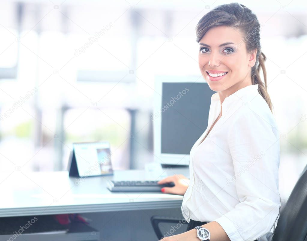 Modern business woman in the office