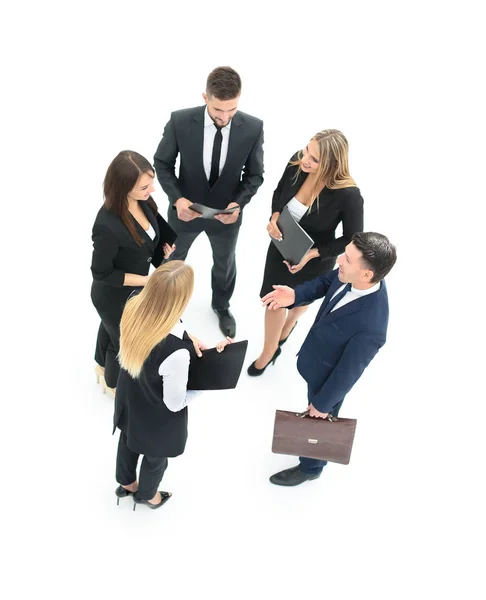 Groep van mensen uit het bedrijfsleven. Zakenman. Geïsoleerd op witte backgro — Stockfoto